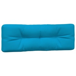 Coussins de palette lot de 2 bleu tissu 