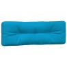 Coussins de palette lot de 2 bleu tissu 