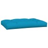 Coussins de palette lot de 2 bleu tissu 
