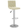 Tabourets de bar lot de 2 crème velours 