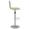 Tabourets de bar lot de 2 crème velours 