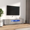 Ensemble de meubles TV avec lumières LED 2 pcs Sonoma gris 