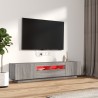 Ensemble de meubles TV avec lumières LED 2 pcs Sonoma gris 