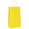 Sacs en papier 250 pcs avec poignées jaune 21x11x36 cm 