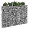 Lit surélevé à gabion en trapèze Acier galvanisé 150x20x100 cm 