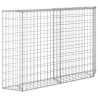 Lit surélevé à gabion en trapèze Acier galvanisé 150x20x100 cm 