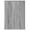 Armoire de salle de bain étroite avec roulettes sonoma gris 