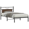 Cadre de lit sans matelas chêne marron 107x203 cm 