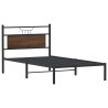 Cadre de lit sans matelas chêne marron 107x203 cm 