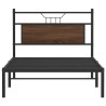 Cadre de lit sans matelas chêne marron 107x203 cm 