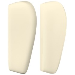 Tête de lit avec oreilles Crème 163x23x78/88 cm Similicuir 