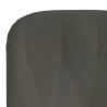 Chaise de relaxation avec repose-pied Gris foncé Velours 
