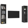Meubles TV muraux 2 pcs Gris Bois d'ingénierie 
