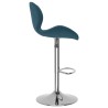 Tabourets de bar lot de 2 bleu velours 