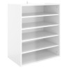 Armoire à chaussures Blanc brillant 60x35x70 cm Aggloméré 