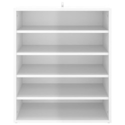 Armoire à chaussures Blanc brillant 60x35x70 cm Aggloméré 