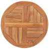 Dessus de table Bois de teck solide Rond 2,5 cm 60 cm 
