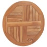 Dessus de table Bois de teck solide Rond 2,5 cm 60 cm 