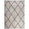 Tapis shaggy à poils longs moderne beige anthracite 240x340 cm 