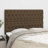 Têtes de lit 4 pcs Marron Foncé 80x7x78/88 cm Tissu 