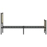 Cadre de lit en métal sans matelas chêne sonoma 150x200 cm 
