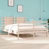 Cadre de lit sans matelas 135x190 cm bois de pin massif 