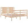 Cadre de lit sans matelas 135x190 cm bois de pin massif 