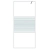 Paroi de douche Blanc 90x195 cm Verre ESG transparent 