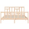 Cadre de lit sans matelas 160x200 cm bois massif de pin 
