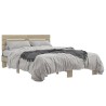 Cadre de lit sans matelas chêne sonoma 135x190 cm 