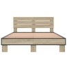 Cadre de lit sans matelas chêne sonoma 135x190 cm 
