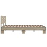 Cadre de lit sans matelas chêne sonoma 135x190 cm 