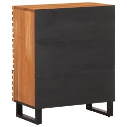 Buffet 60x34x75 cm bois d'acacia massif 