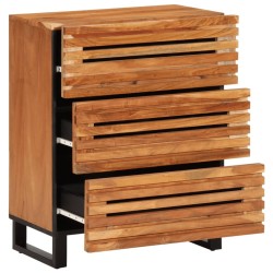 Buffet 60x34x75 cm bois d'acacia massif 
