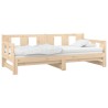 Lit coulissant sans matelas bois de pin massif 2x(90x190) cm 