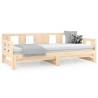 Lit coulissant sans matelas bois de pin massif 2x(90x190) cm 
