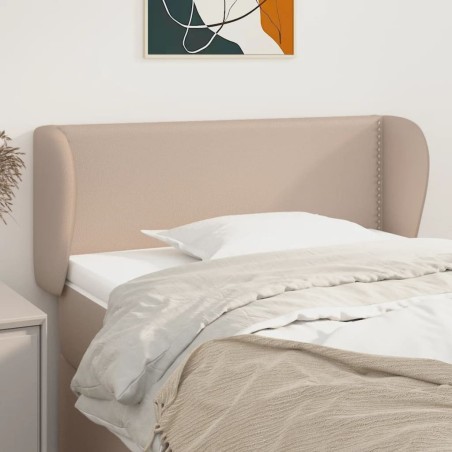 Tête de lit avec oreilles Cappuccino 93x23x78/88 cm Similicuir 