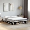 Cadre de lit sans matelas noir 150x200 cm 