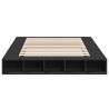 Cadre de lit sans matelas noir 150x200 cm 