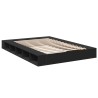 Cadre de lit sans matelas noir 150x200 cm 