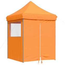 Tente de réception pliable escamotable avec 4 parois latérales 