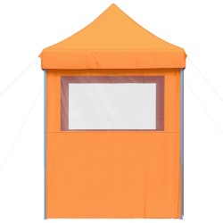 Tente de réception pliable escamotable avec 4 parois latérales 