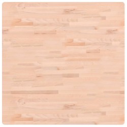 Dessus de table 90x90x4 cm carré bois massif de hêtre 