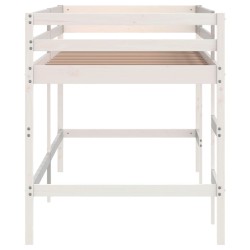 Lit mezzanine d'enfants sans matelas avec échelle 90x190 cm 