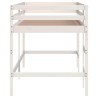 Lit mezzanine d'enfants sans matelas avec échelle 90x190 cm 