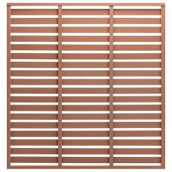 Panneau de clôture WPC 180x180 cm Marron 