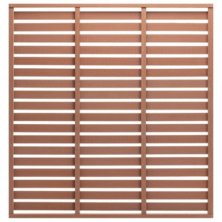 Panneau de clôture WPC 180x180 cm Marron 