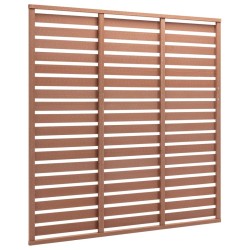 Panneau de clôture WPC 180x180 cm Marron 