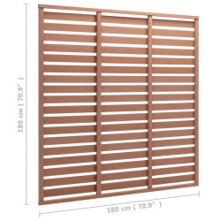 Panneau de clôture WPC 180x180 cm Marron 