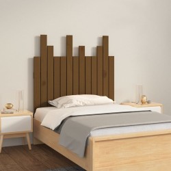 Tête de lit murale Marron miel 82,5x3x80 cm Bois massif de pin 